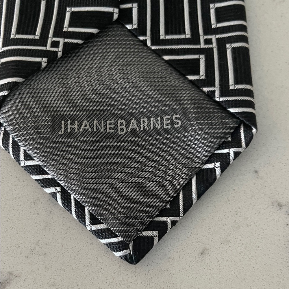 Jhane Barnes Rectangular Pattern Tie - image 3